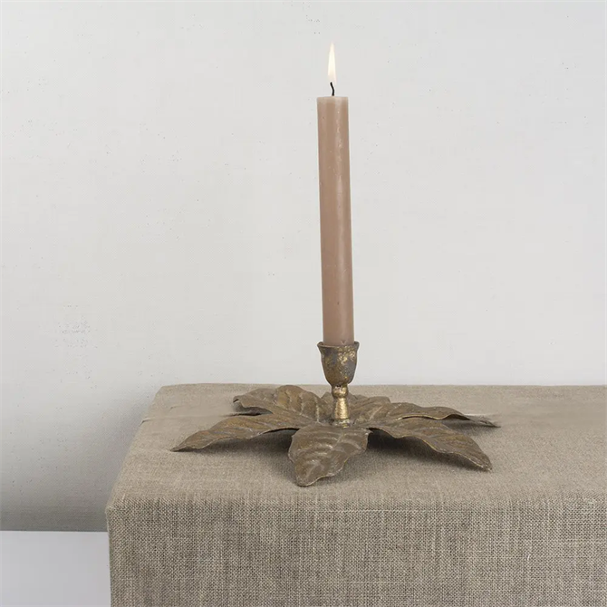Grand Illusions Golden Palm Candleholder
